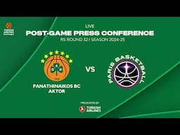 Panathinaikos BC AKTOR – Paris Basketball | Post-Game Press Conference | Euroleague – R32