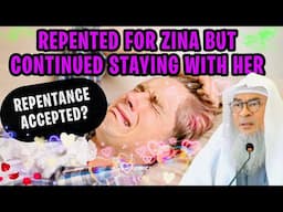 He regrets zina with his gf, but still continues having relations with her, is repentance accepted?