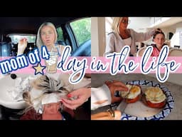 BUSY DAY IN THE LIFE OF A MOM OF 4 NEW HAIR, ERRANDS AND MOM LIFE