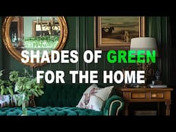 SHADES OF GREEN FOR THE HOME: THE MAGIC OF COLOR CONSTELLATIONS IN INTERIOR DESIGN