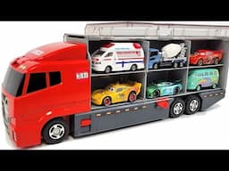 13 Type Tomica Cars ☆ Tomica miniature cars opened and stored in big Okatazuke convoy!
