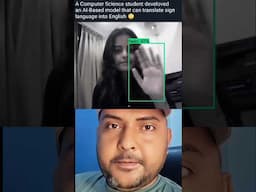 Sign Language Translate AI Model #technokd #ai #artificialintelligence #aimodel #singlanguage #kd