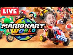 🔴 MARIO KART WORLD with Jimmy, Oli, Grian, Eloise, Bek, CPK and Scott!