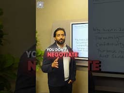 You don’t negotiate. You relocate & dominate.