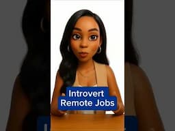 ✅ Introvert Approved Remote Jobs #remotework #introvertjobs #remotejobs