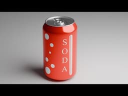Modeling a Soda Can in Blender | Blender 3D Modeling Tutorial Beginner