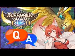 THE DEVELOPERS RESPOND!! - SUMMONERS WAR RUSH QNA + GAMEPLAY