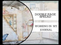 DOUBLE PAGE SPREAD in my Journal  (#usethatstash 6/100)