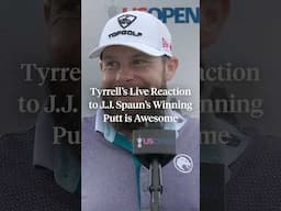 Tyrrell's live reaction to Spaun's winning putt is AWESOME. 😂
