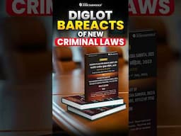 Diglot Bareacts of New Criminal Laws #newcriminallaws