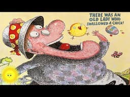 🐤There Was An Old Lady Who Swallowed a Chick! - Children's Book Read Aloud  | Storytime with Elena