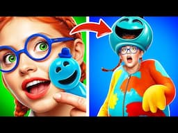 From Nerd to Doey The Doughman?! I Was Adopted by Poppy Playtime 4!