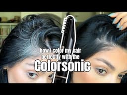 IS THIS THE BEST WAY TO COVER GRAYS?? THIS L'OREAL COLORSONIC DYES YOUR HAIR FOR YOU!