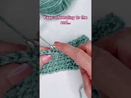 Learn to crochet the Up-Down Stitch #shorts #learntocrochet #easycrochet #crochetforbeginners