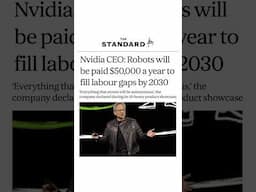 NVIDIA CEO: Robots Will Get Paid… But Will You? 🤖