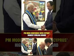 PM Modi Conferred with Cyprus' Highest Civilian Award | #PMModi | #YTShorts | Today News | MangoNews