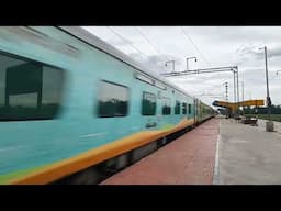 Sealdah-Bikaner AC Duronto Express 🔥 Destroying Mirzapur Bankipur With Howrah WAP-7