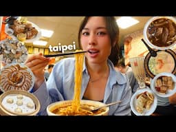 What I EAT in TAIPEI 🇹🇼🍜 | beef noodle soup, taiwanese fried chicken, milk tea🧋