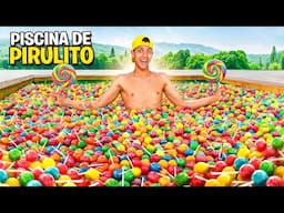 FIZ UMA PISCINA DE PIRULITO GIGANTE *Me machuquei ?