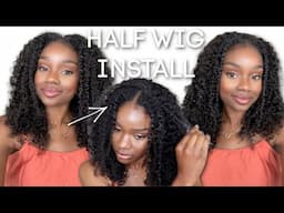 We going back to HALF WIGS!!! Beginner Friendly Wear n Go Curly Half Wig | Isee Hair
