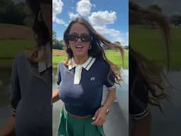 our caddy slayed the transition at the end #golf #hsm2