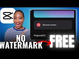 Capcut Now has a FREE Screen Recording Software | No Watermark