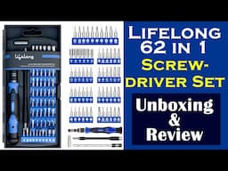 Lifelong 62 in 1 Precision Screwdrive Set Unboxing & Review (LLETK09)