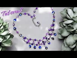 Elegant Amethyst & Czech Bead Necklace | DIY Jewelry Making Tutorial