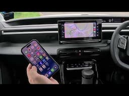 How to use the Apple Carplay and Voice Activation system in a 2025 Citroen E C3 Max