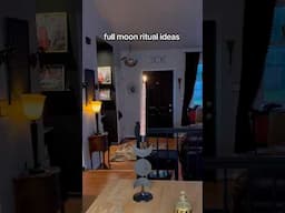 full moon ritual ideas + how to make moonwater #fullmoon #witchtok