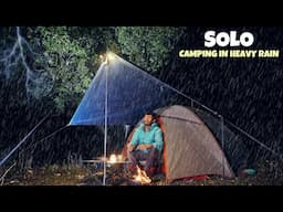 Solo Camping In Heavy RainStorm | Overnight Camping in Uttarakhand Forest | Rain Camping In India