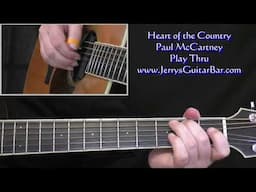 Paul McCartney Heart Of The Country | Guitar Play Thru