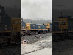 Slug & 4 Other Locomotives, CSX Train In Worthville, Kentucky, See Long Video, JawTooth shorts