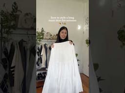 HOW I STYLE A WHITE MAXI SKIRT FOR AUTUMN 🍂 🤎