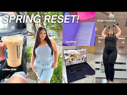 SPRING RESET 🌷vision board, deep cleaning & organizing my room, reading + getting my life together!