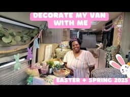 Easter Decorate With Me + Spring Decorating Ideas 2025 | Keeping it Simple and Fun | My Van Life  🐰