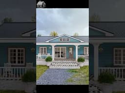 Three different colors along the country house!