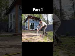 Building a paver patio and outdoor fireplace. Part 1