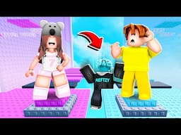 Boys VS Girls Troll Tower in Roblox!