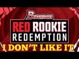 HUGE NEWS!  BOWMAN RED ROOKIE REDEMPTION PROGRAM!