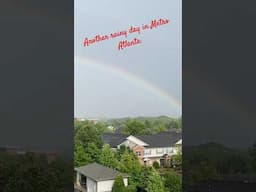 It’s been raining a lot, I knew we’d get a #rainbow. #rain #atl #metroatl #shorts #atlanta #saturday