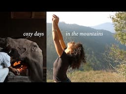 Cozy days connecting with nature in an off grid mountain cabin in Mexico