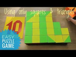 Puzzle game Using only squares and triangles