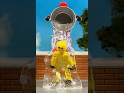 Yellow #Stikbot takes the Ice Bucket Challenge! | #stopmotion