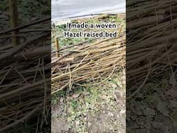 How To Make a Woven Hazel Raised Bed | Hazel Hurdle #allotment #gardening #hack