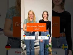 German vs. Swedish: Family vocabulary 🏡