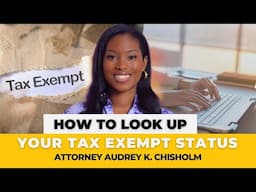 How To Look Up Your Tax Exempt Status