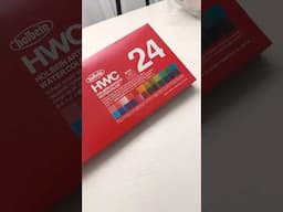 Unboxing Holbein’s Granulating Watercolor Set 🎨 | Swatch Series Begins!