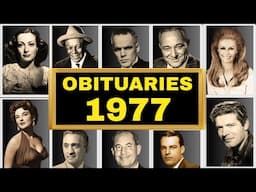 Famous HOLLYWOOD CELEBRITIES & PEOPLE We Lost in 1977