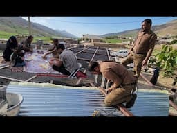 Starting to build the roof of the house and welding and ironwork by the master worker🏗🏡